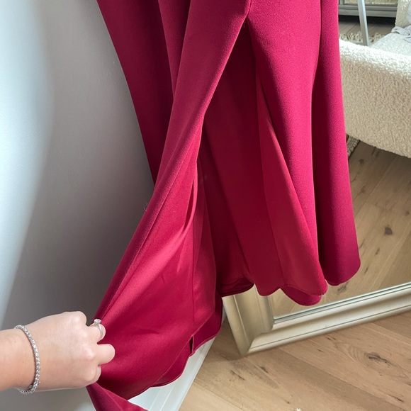 Burgundy Dress Size 8/10 - Picture 6 of 6